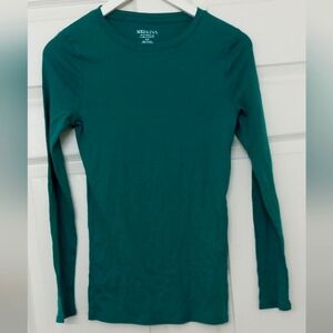 Merona Forest Green Long Sleeves Shirt- Size: S/P